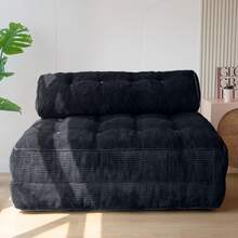 Convertible Folding Sofa Bed - Sleeper Chair With Pillow & Back Support, Portable Floor Lounge For Living Room Bedroom - Black - View 1
