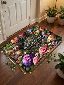 1pc Gold Diamond Velvet + 850g/㎡ Pointed Toe Printed Carpet, Featuring Exquisite Border Pattern And Exotic Nordic Design, Anti-Slip And Stain-Resistant, Retro Bohemian Modern Holiday Carpet, Moroccan Washable, Suitable For Yard, Patio, Balcony, Picnic Outdoor Decor, Study, Entryway, Long Corridor, Large Area Carpet - A - View 15