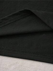 Men's Fashionable Versatile "TOKYO" English Slogan & Tokyo Element Printed Short Sleeve T-Shirt - màu đen - Xem 5