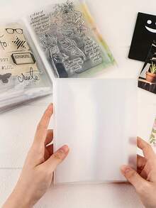 Frosted Transparent File Folder Book, 20 Pages Plastic Document Organizer With 20/80 Slots For Office School Supplies - Storage Booklet (20+80 Slots) - View 10