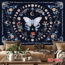 1 Stück extra große Boho Schmetterling Muster Wandteppich, Oversized dekoratives Wandbehang, Heimdekoration, Geschenk, Partydekoration, mit Installationstasche - Verschiedenfarbig - Übersicht 3