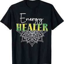 Camiseta de sanador energético, maestro de Reiki, sanador de Reiki, terapeuta de Reiki - Negro-1 - Ver 1
