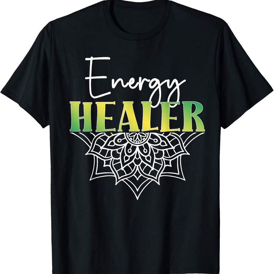 Camiseta de sanador energético, maestro de Reiki, sanador de Reiki, terapeuta de Reiki - Negro-1 - Ver 1