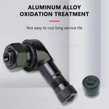 BLALION-válvula de aleación de aluminio para llanta de motocicleta, ángulo de 90 grados, vástagos de válvula sin cámara para llanta, 1. ZXJY - Negro 1 pieza - Ver 3