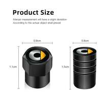 Tapa de válvula de coche de aleación de aluminio, accesorios de cubierta antipolvo para EQ Fortwo Forfour 453 451 452 450 454 Roadster Forjeremy, 4 Uds. ZT8B - B-Plata - Ver 6