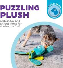 Outward Hound By Nina Ottosson Silly Legz Interactive Plush Dog Puzzle, Dog Enrichment Toys, Plush, Floppy, Long, Octopus, Blue - ColorD - 查看 2