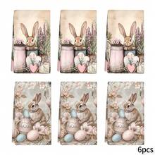 2/4 piezas Toallas de cocina con diseño de huevos de Pascua y conejos, muy absorbentes y decorativas, paños de platos, servilletas, paños decorativos para utensilios, adecuados para decoración festiva, cocina, hornear, regalos de inauguración de casa y limpieza, aptos para cocina, baño, inodoro - Multicolor - Ver 17