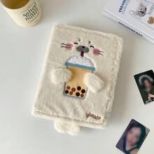 1pc A5 Cartoon Seal Plush Loose-Leaf Photo Album, 4-Slot Star Collection Card Holder, Instant Camera Card Album, Anime Card Organizer - Plush Photo Album - View 16