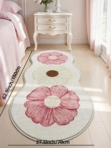 DAJIANG Thảm len họa tiết hoa hồng trắng, thích hợp cho phòng tắm, nhà bếp, ngoài trời, trong nhà, hành lang, phòng ngủ, phòng khách, cạnh giường ngủ. Có thể giặt máy, dễ vệ sinh, đế chống trơn trượt. Thích hợp trang trí phòng ngủ mùa đông, trang trí ngày lễ tình nhân, phụ kiện phòng tắm thiết yếu, bộ trang trí phòng, thảm trang trí ngoài trời. - Nhiều màu - Xem 14