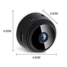 1pc Mini Wireless WiFi Security Camera. Made Of ABS Material, Supports Smart Loop Recording, HD Infrared Night Vision, Strong Magnetic Attachment, And Long Standby Time. - Black - View 3