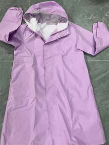 1件防水连帽雨衣 - 女士时尚款，适合户外、露营、徒步、外出、母亲节礼物、卧室装饰、花园、厨房装饰、夏季、海滩、旅行必备、房间装饰、软萌、毕业季 - 女款雨衣 - 查看 16