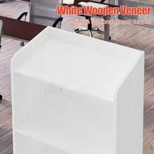 Podium Stand - Portable Podium Stand With 4 Rolling Wheels, Pulpits For Churches With Adjustable Shelf, Hostess Stand, Mobile Teacher Lecterns & Podiums For Church, Classroom, Office (White) - White - View 9