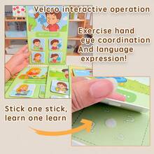 1 Set Holiday Gift Educational Matching Sorting Cards, Develop Thinking Skills, Cognitive Life Knowledge Paper Toy Game - What Can the Baby Do? - View 4