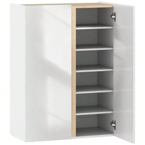 Shoe Cabinet With Soft-Close Mechanism, 6 Shelves Without Handles, Capacity Up To 18 Pairs, For Entryway, Hallway, Wood, White - White - View 1