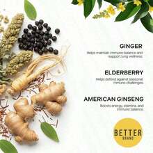 Betterbrand Herbal Lung Detox Tea Bags - Mullein Leaf, Ginseng, Elderberry, Ginger & Thyme For Lung Cleanse & Mucus Detox - 15 Tea Bags For Healthy Natural Respiratory Relief - 1 包 - 查看 5
