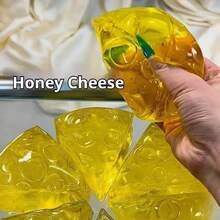 1个橙子蛋糕造型挤压玩具 - 柔软Q弹玩具 - 解压玩具 - 史迪奇玩具 - 旅行玩具 - 课堂解压玩具 - 迷你洗澡玩具 - 圣诞文具减压球，生日礼物，完美礼物，玩具，游戏 - 彩色 - 查看 3