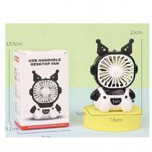 Mini Ventilador portatil con Diseño Kawali bateria recargable - Negro - Ver 11