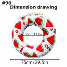 Watermelon Pattern Inflatable Swimming Ring, Children & Adult Pool Floating Circle, Essential For Summer Swimming Party - Multicolor - View 10