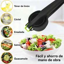 Exprimidor De Limones Manual, Y Naranjas Manual Corta Y Exprime, Exprimidores Manuales, Negro, Práctico Y Fácil De Limpiar - Negro - Ver 3