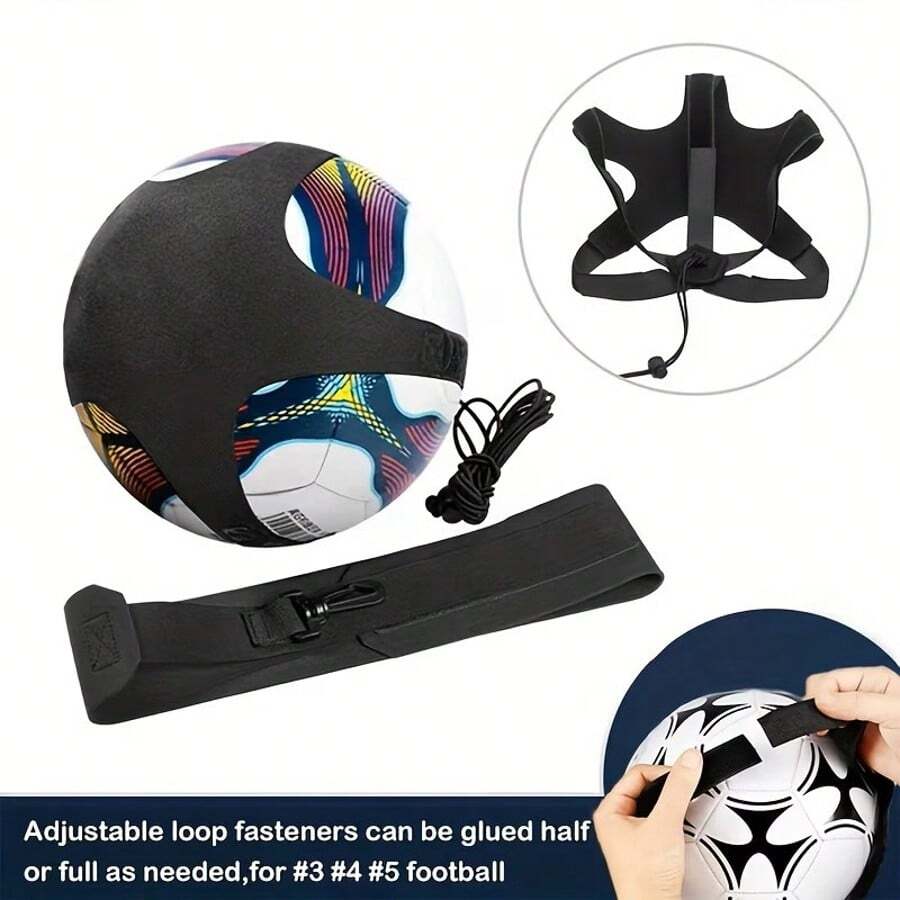 1个高弹力足球控球训练袋，排球扣球训练器，足球踢球练习器材 - 彩色 - 查看 1