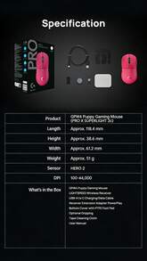 Logitech PRO X SUPERLIGHT 2c 電競無線遊戲滑鼠，低延遲無線技術，HERO2感測器，44KDPI，輕量化設計51g，USB-C充電，適用於PC/Mac - 彩色 - 查看 11