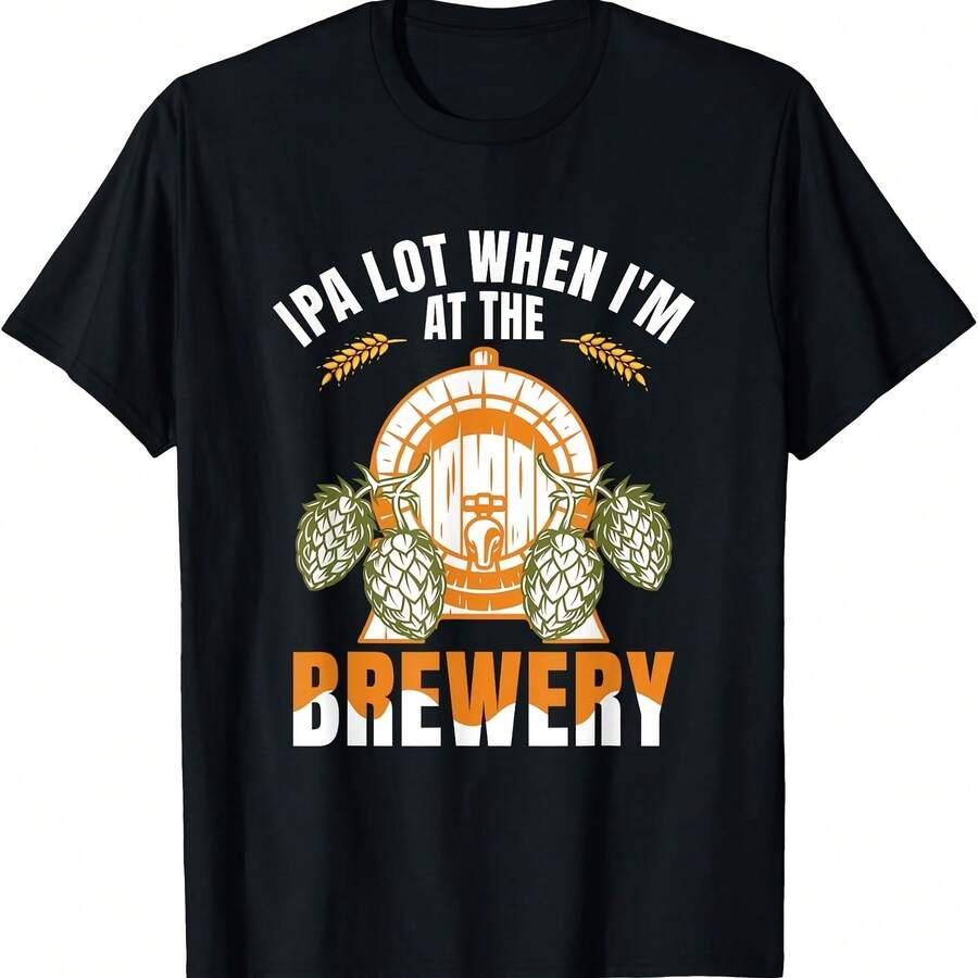 Camiseta de degustación de cerveza artesanal de cervecería IPA Lot - Negro 5 - Ver 1
