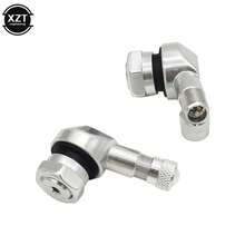 Válvula de aleación de aluminio, llanta de motocicleta, ángulo de 90 grados, vástagos de válvula sin cámara para neumático de rueda de motocicleta 7MKQ - G - Ver 6