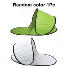 1件装沙滩遮阳篷] 弹出式遮阳帆篷 - 便携式沙滩帐篷，防紫外线，易于闭合，不防水，附赠小型收纳袋 - 1pc - 查看 9