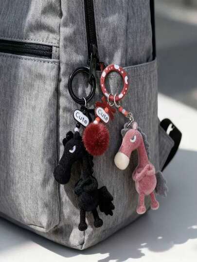 Soft & Lazy Horse Pendant | Casual Horse Charm, Cute Accessory For Bags, Jewelry Gift For Valentine's Day