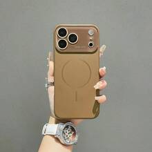 Funda para teléfono: Funda magnética con ventana grande inspirada en líquido compatible con iPhone 17 Pro, funda moderna para iPhone 17 Air, funda para iPhone 17, diseño creativo - Naranja - Ver 9