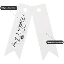 100个母亲节礼物标签，带“母亲节快乐”字样，适用于礼物、节日、派对装饰，可悬挂装饰。 - 彩色 - 查看 12