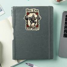 1PC Dost Thou Even Hoist Sticker, Funny Knight Gym Laptop Decal, Medieval Weightlifting Vinyl, Fitness Humor Gift, Waterproof Peel & Stick Water Bottle Sticker - S1913 - View 4