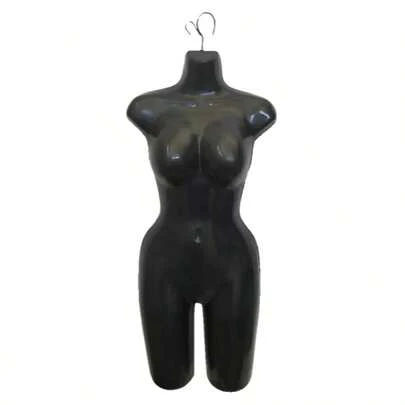 Maniquí Dama Pierna Larga Tipo Busto Completo | Maniquí Exhibidor Femenino con Pierna Larga Disponible en 4 Colores Blanco, Negro, Beige y Plata, Ideal para Vestidos, Pantalones, Lencería, Ropa Interior, Trajes de Baño y Exhibición Profesional en Tiendas, Boutiques y Escaparates