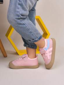 新款婴幼儿帆布鞋，软底男女童运动鞋，防滑运动鞋，舒适百搭，春夏秋季均适用 - 粉色 - 查看 5
