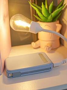 1个USB迷你钨丝灯泡氛围灯，USB供电，护眼迷你USB夜灯，婴儿和儿童卧室床头氛围灯，便携式迷你钨丝灯泡造型夜灯，暖光护眼阅读辅助灯，青少年桌面阅读灯 - 黃光 - 查看 4