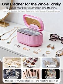 Ultrasonic Jewelry Cleaner 45kHz High-Frequency Ultrasonic Cleaner Machine, 550ML Large Capacity Tank, Degas Mode Deeper Cleaning For Rings, Eyeglasses, Watches - UK Plug(220-240V) - View 7