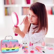 Kids Washable Makeup Girl Toys - Real Makeup Kit Kid Make Up Set For Toddlers Children Princess Dress Up Christmas Birthday Gifts Toys For 3 4 5 6 7 8 9 10 11 12 Year Old Girls - Multicolor - View 4
