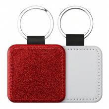 1PC Customized Heat Transfer Keychain, Personalized Photo Keychain, PU Leather Glitter Creative Keychain, Customized 2D Flat Hanging Decoration, Backpack Pendant Decoration, Customized Pet Memorial Gift, Surprise Gift, Beautiful Accessory, Romantic Gift, Customized Text, Boyfriend/Girlfriend Gift, Parents/Mother Gift, Couples/Couple/Best Friend Gift, Holiday Gift Partner - Multicolor - View 29