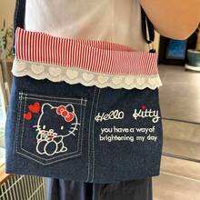 Nova Bolsa de Pelúcia Hello Kitty Sanrio - Bolsa de Telefone Pequena Fofa de Estilo Punk Y2K para Mulheres, Design Único de Bolsa Transversal/Ombro de Estudante, Feita de Tecido de Pelúcia Macio. Design Leve e Portátil, Adequado para Uso Diário, Vida no Campus e Passeios de Lazer. Múltiplas Formas de Usar, Capacidade Suficiente para Telefone e Pequenos Itens. Estética Japonesa na Moda e Adorável, Design de Detalhes Único, Acessório Ideal para Fãs da Sanrio e Meninas. - Multicolorido - Visão 13