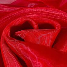 1pc Semi-Transparent Organza Fabric, Suitable For Wedding, Birthday Party Dress, Headpiece DIY, Pre-Cut Material - Multicolor - View 32