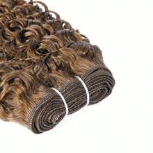 #4 Brown Burmese Curly Bundles Human Hair 1 Pc Bundles Unprocessed Quick Weave Water Curly With Spiral Curly End Real Human Hair Extensions Double Weft For Women - S4 - View 5