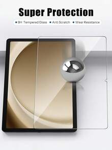 2片装高清钢化玻璃屏幕保护膜，兼容三星平板电脑等。防刮擦。 - 無色 - 查看 4