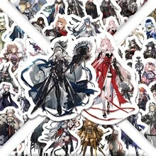 100pcs Unique Arknights Game Character Stickers, Including Amiya And Skadi Anime Style Stickers, Suitable For Laptop, Phone Case DIY Decoration, Fan Collection - Multicolor - View 1