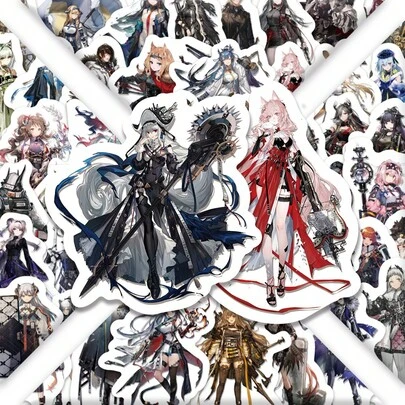 100Pcs No Repeat Arknights Game Character Stickers | Including Amiya & Skadi Anime Style Durable Tear-Resistant Decals For Laptop Phone Case DIY Decor Fan Collection