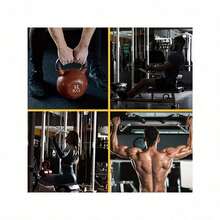 Breathable Unisex Fingerless Fitness Gloves, Suitable For Weightlifting And Fitness Training, With Adjustable Wrist Strap, Breathable Polyester Mesh Fabric - Black - View 4