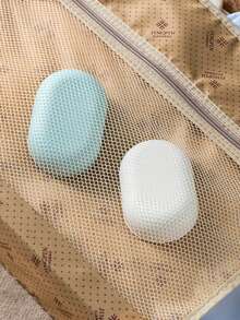 1pc/3pcs Set Minimalist Travel Soap Dish With Cover And Drainage Holes, Creative Household Bathroom Soap Holder Storage Box - Multicolor - View 7