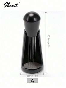 shoxil 1个304不锈钢12针0.4mm咖啡压粉及分配工具，带支架，咖啡分配针工具 - 松粉針 - 查看 5