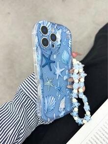 Cream Textured Painted Protective Phone Case With Chain, Compatible With IPhone 14, 14 Pro, 14 Pro Max, 13, 13 Pro, 13 Pro Max, 11, 11 Pro Max, 12, 12 Pro, 12 Pro Max, XR, XS, 15, 15 Pro, 15 Pro Max, 16, 16 Pro, 16 Pro Max, 17, 17 Pro, 17 Air, 17 Pro Max, Advanced Anti-Drop Phone Case - Multicolor - View 7
