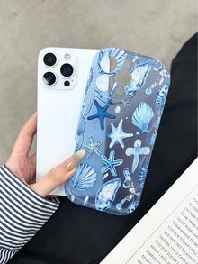 Cream Textured Painted Protective Phone Case With Chain, Compatible With IPhone 14, 14 Pro, 14 Pro Max, 13, 13 Pro, 13 Pro Max, 11, 11 Pro Max, 12, 12 Pro, 12 Pro Max, XR, XS, 15, 15 Pro, 15 Pro Max, 16, 16 Pro, 16 Pro Max, 17, 17 Pro, 17 Air, 17 Pro Max, Advanced Anti-Drop Phone Case - Multicolor - View 4