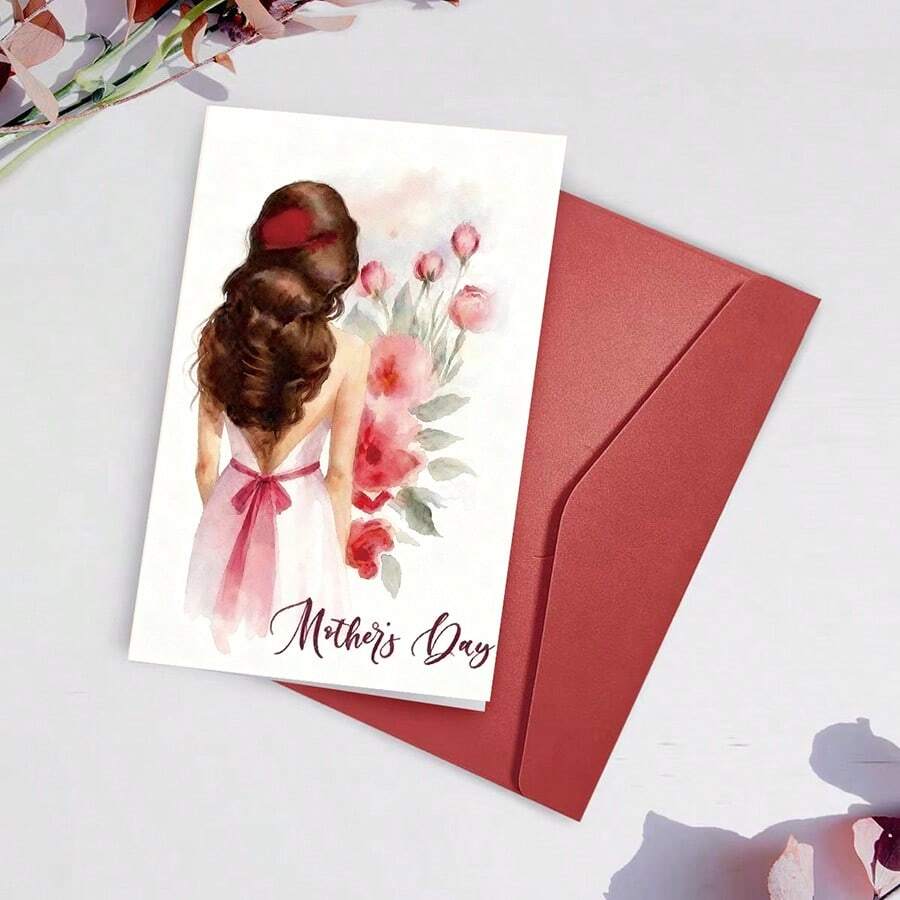 1 Mother's Day Greeting Card For Mom, Creative Design, Best Holiday Gift, Thank-You Card, Birthday Gift, Greeting Card, Unusual Item, Gift Card - Sets - View 1